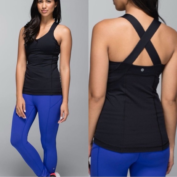 lululemon athletica Tops - LULULEMON Push Your Limits Black Tank Top
